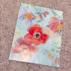 Water acrylic with glitter